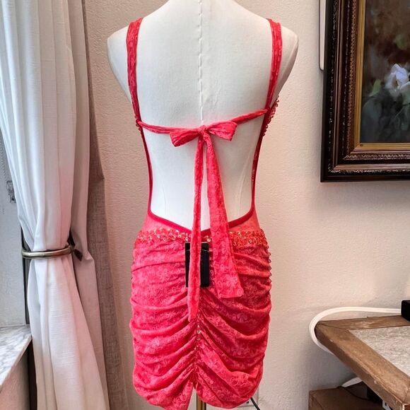 Rhythm Couture Beaded Lace Ruched Mini Dress – Size M, NWT - Picture 4 of 8